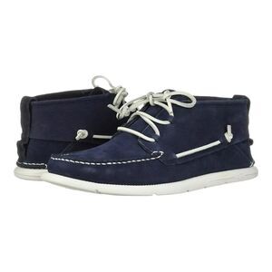 New UGG Men's Beach Moc Chukka Leather Boot Boat Shoes 1101502 Navy Blue Size 10